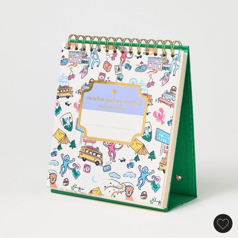 Roller Rabbit x Target Colorful Vacation Checklist Planner
